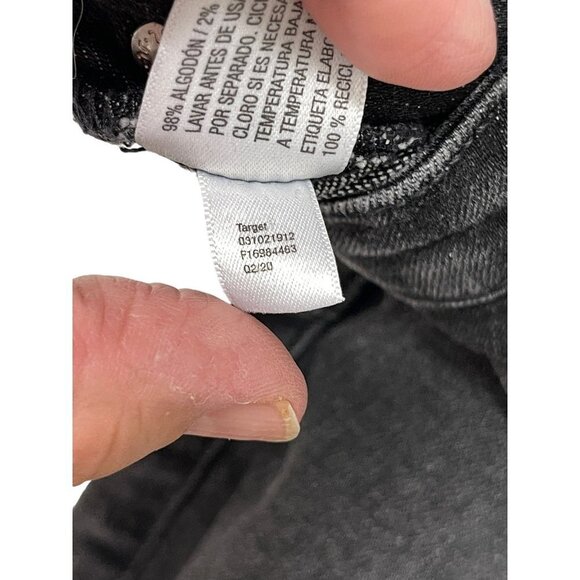 Art Class Bib Overalls Black Ruffle Distressed Stretchy Size 4T - Picture 6 of 6